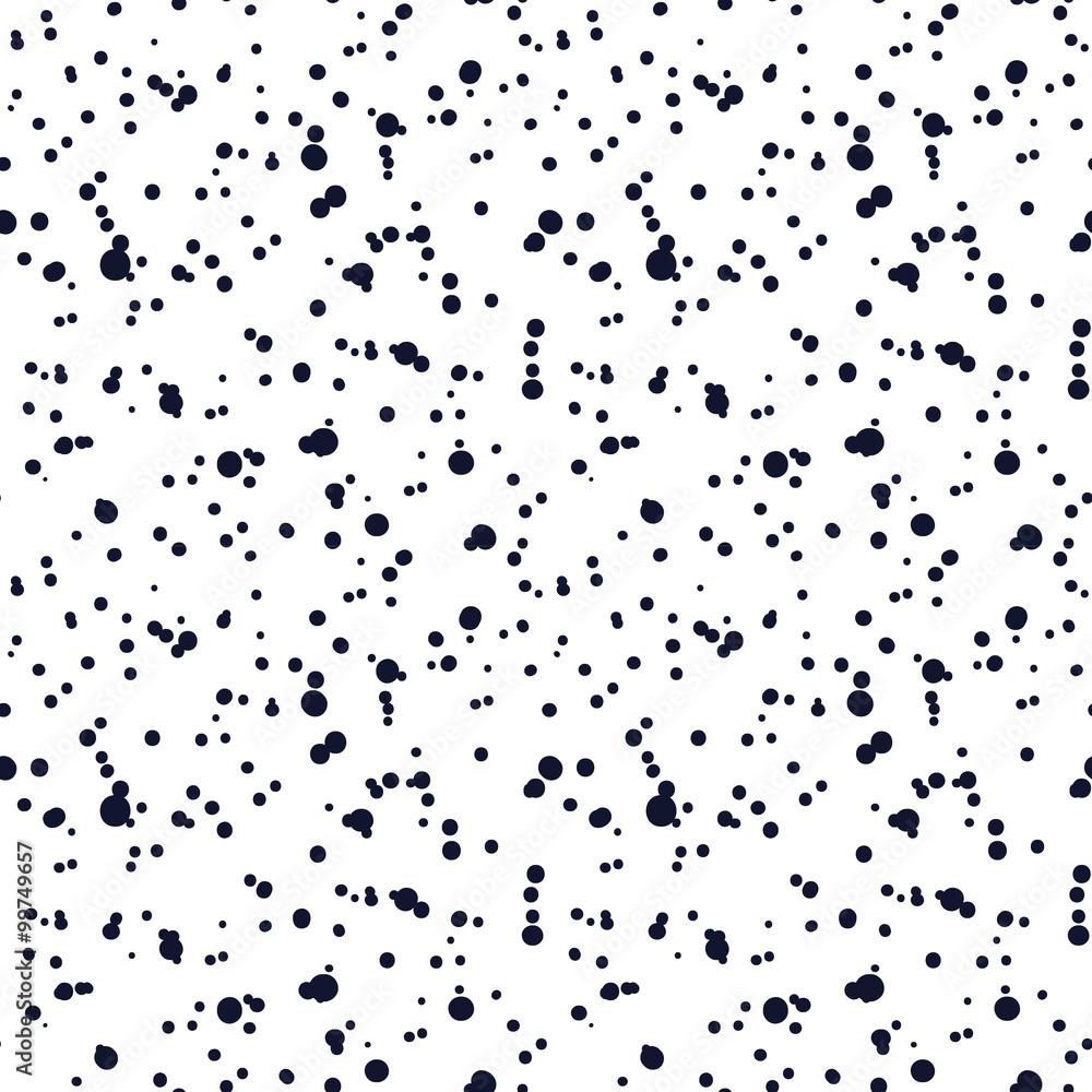 Hand drawn seamless indigo irregular random dot and spot texture