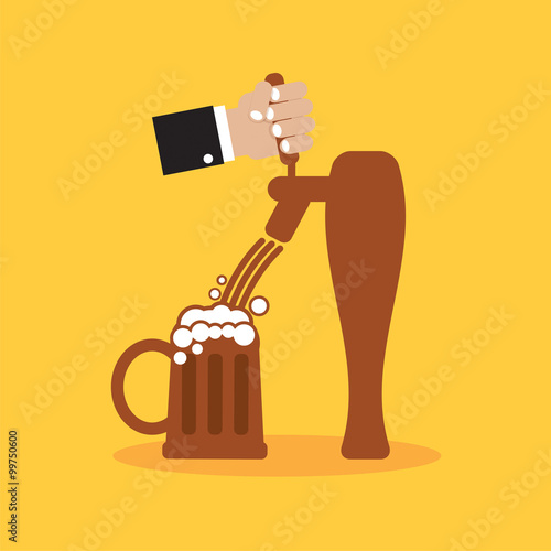 Beer Festival Vector Illustration.