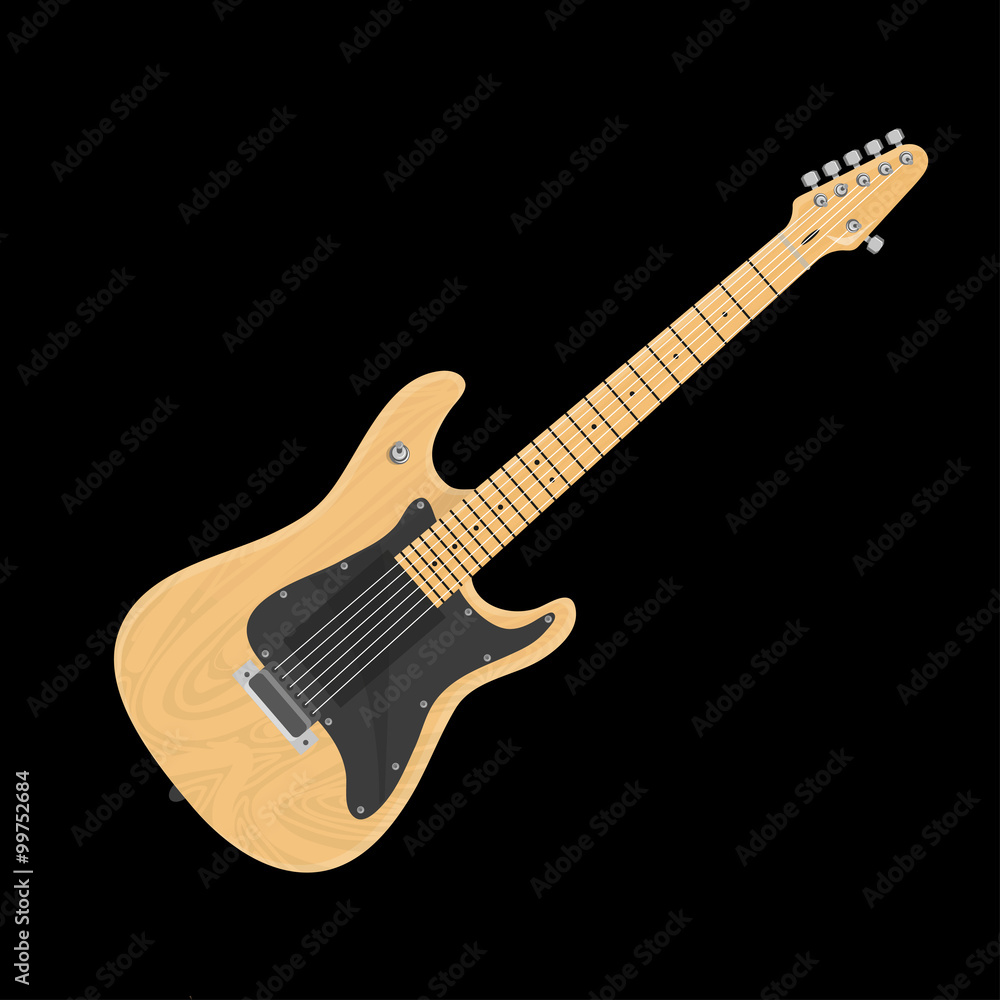 Obraz premium vector illustration guitar