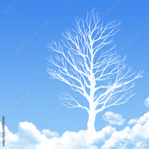 tree on Cloud shaped ,dream concept © paisan191