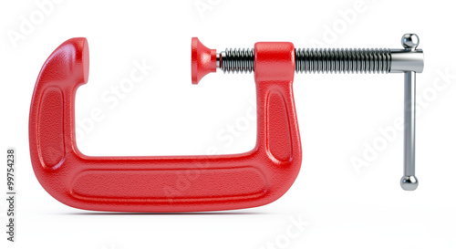 Photos Clamp tool isolated on white background