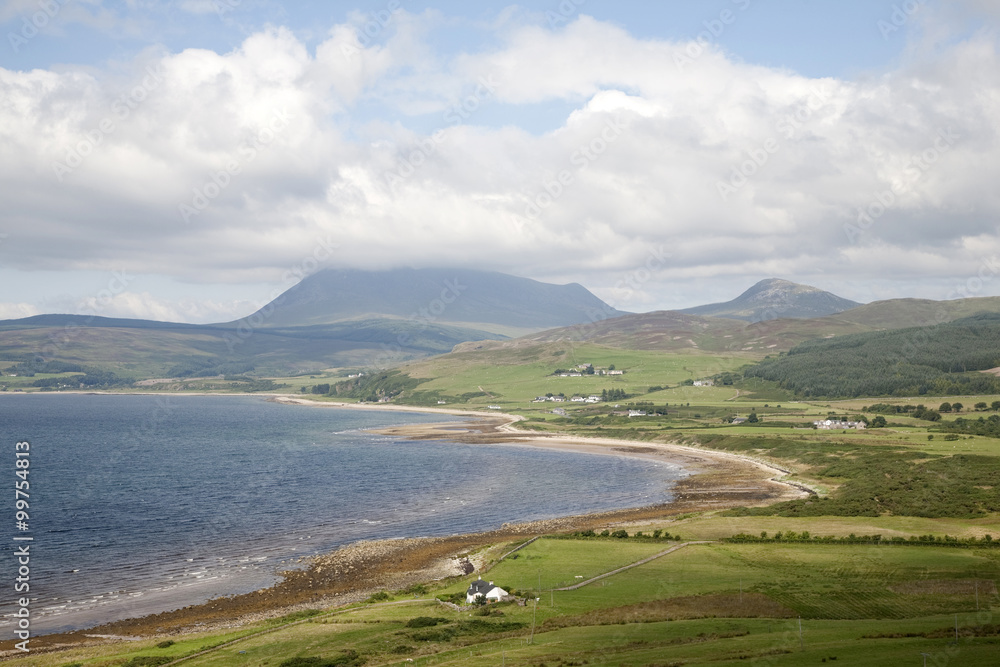 Fototapeta premium Machrie and the North of the Isle of Arran