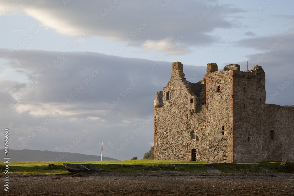 Lochranza Castle on the Isle of Arran, Scotland