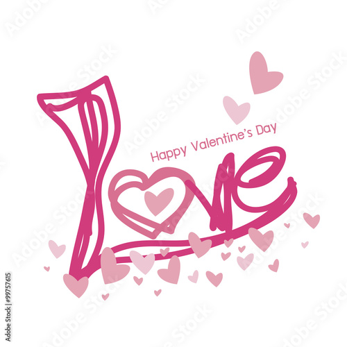 Love design for valentines day