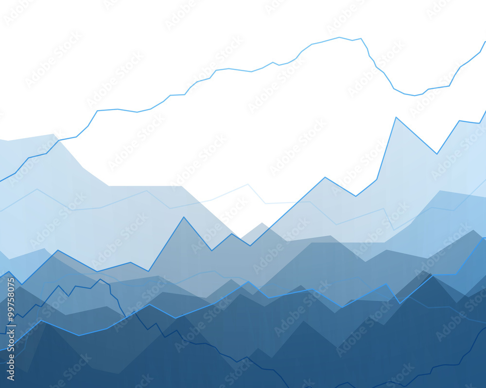 Vector Illustration of an Abstract Background with Graphs