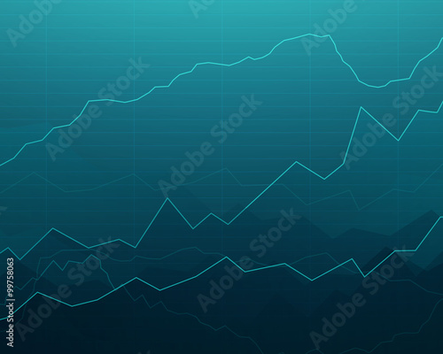 Vector Illustration of an Abstract Background with Graphs