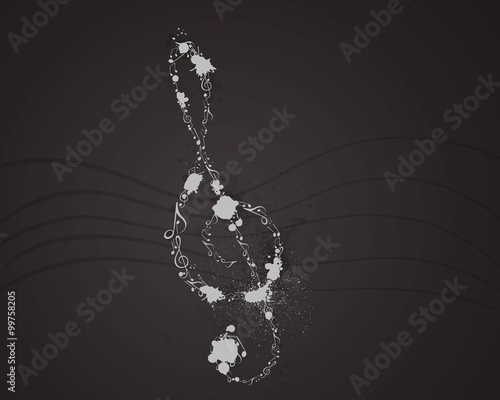Vector Illustration of an Abstract Music Design