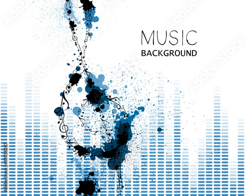 Vector Illustration of an Abstract Music Design