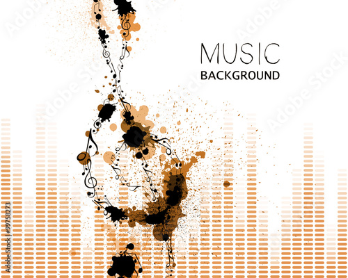 Vector Illustration of an Abstract Music Design