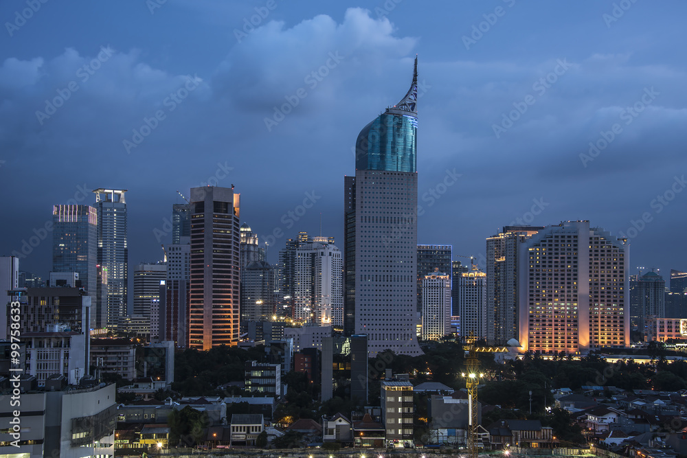 Fototapeta premium Jakarta city panorama