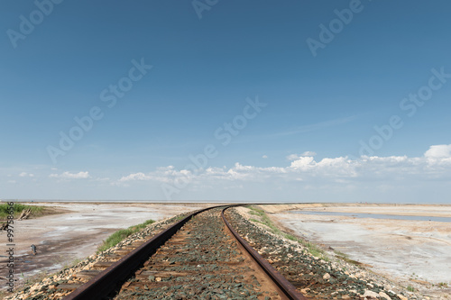 Railroad in Desert