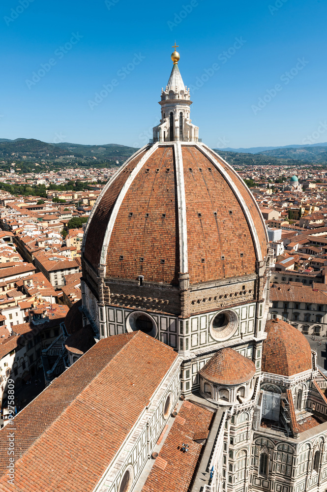 View from cathedral Duomo Florence 