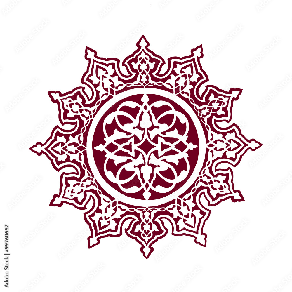 Islamic flower art
