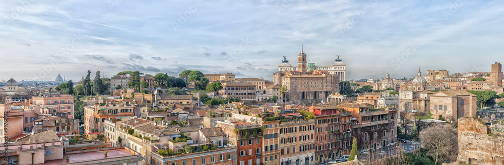 Rome Panoramic Cityscape