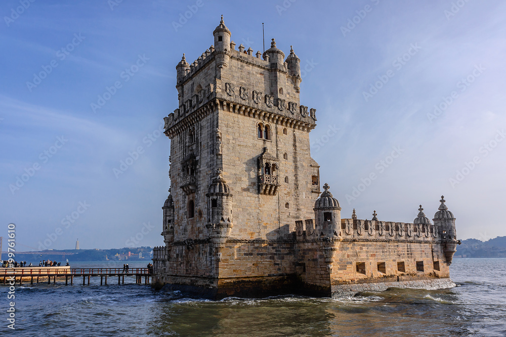 Belem Tower (Torre de Belem, 1519). Lisbon, Portugal.