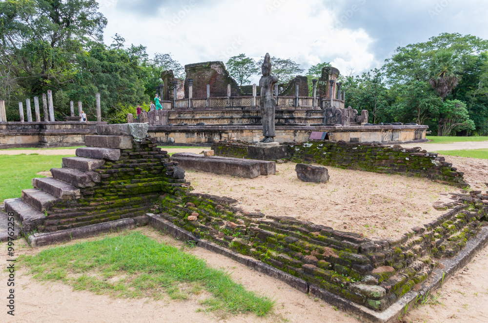 Ancient ruins in Quadrangle area in Polonnaruwa Ancient ruins in Quadrangle area in Polonnaruwa