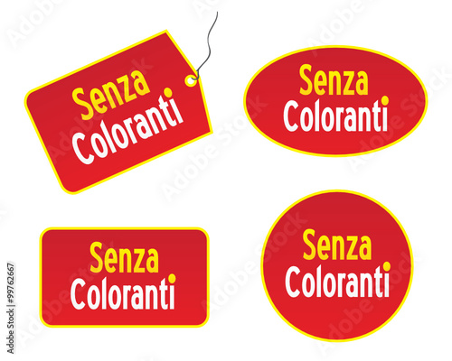 senza coloranti
