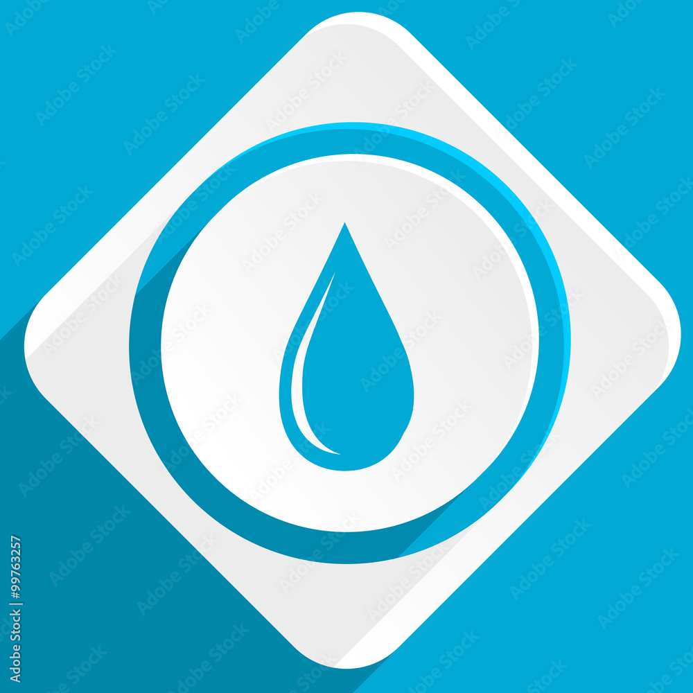 water drop blue flat design modern icon for web and mobile app water drop blue flat design modern icon for web and mobile app