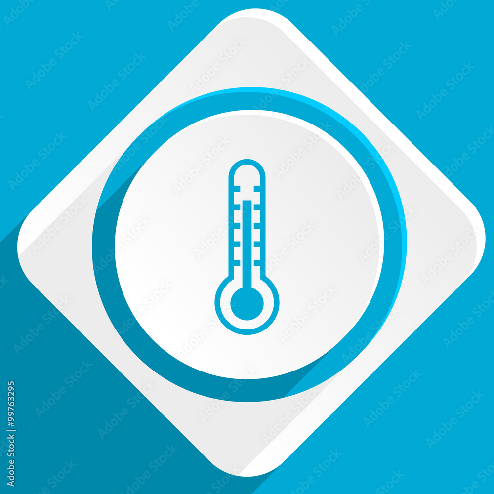 thermometer blue flat design modern icon for web and mobile app thermometer blue flat design modern icon for web and mobile app