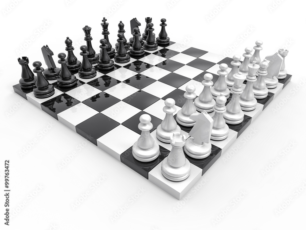 3D Chess Background Stock Illustration | Adobe Stock