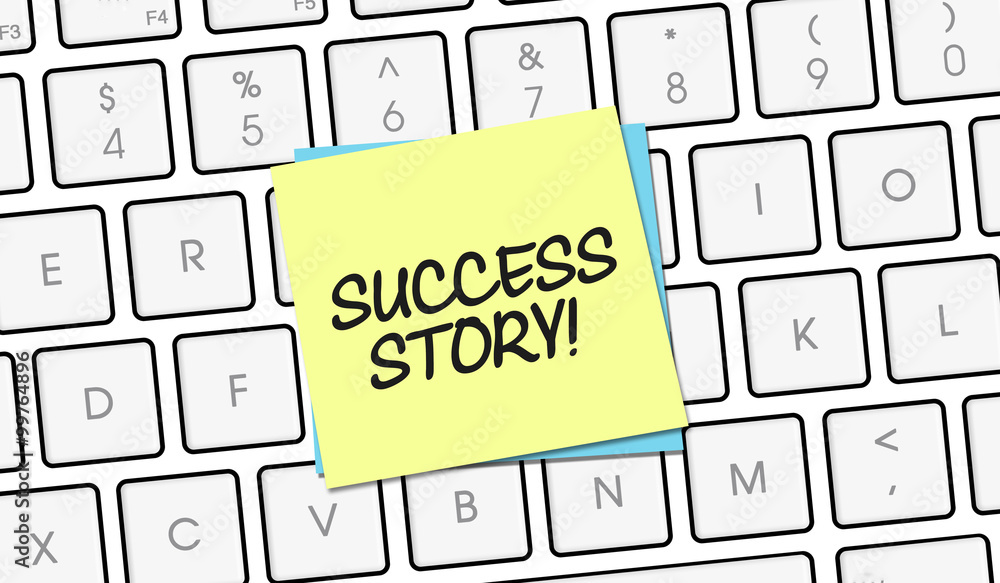 Success Story Note on keyboard keys Success Story Note on keyboard keys