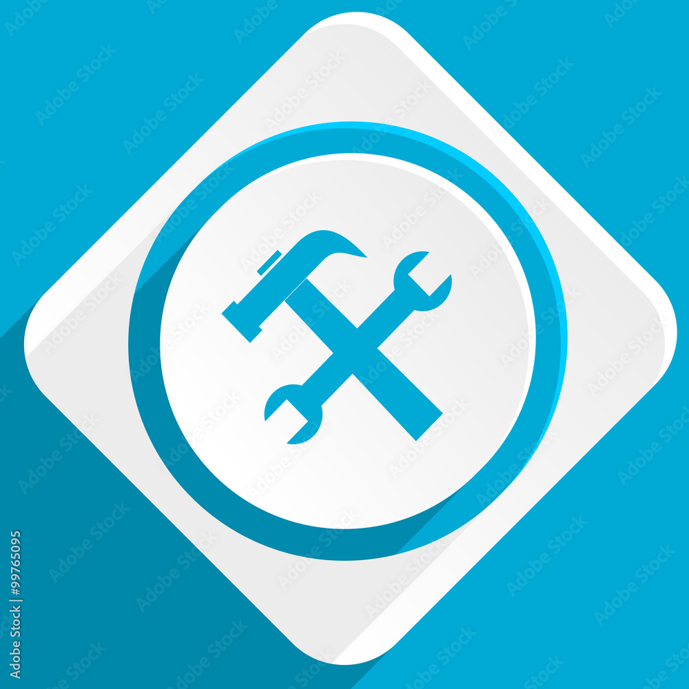 Obraz premium tool blue flat design modern icon for web and mobile app