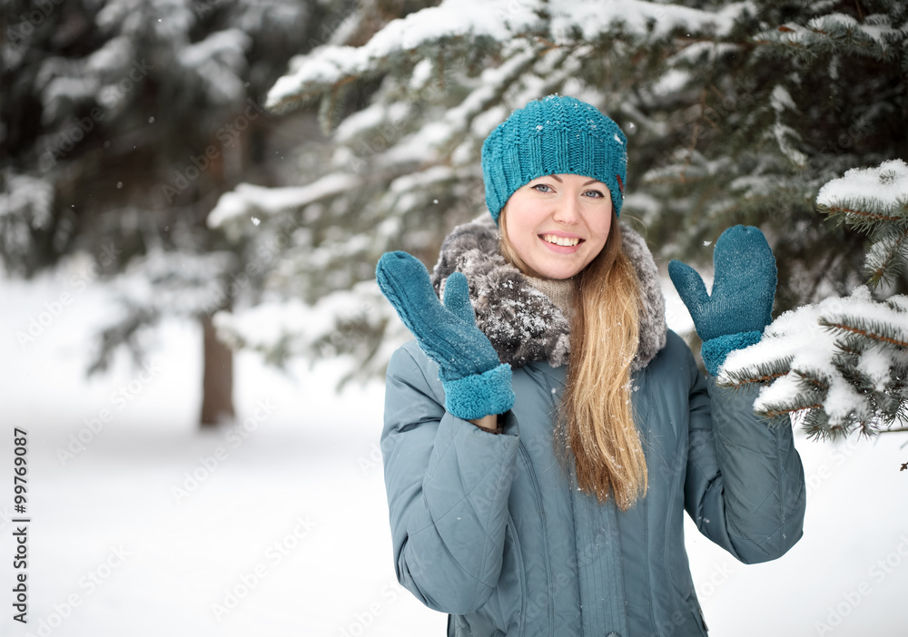 portrait of a girl in winter portrait of a girl in winter