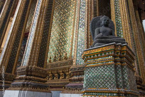 Temple of the Emerald Buddha; full official name Wat Phra Si Rattana Satsadaram in Bangkok, Thailand