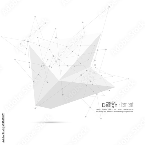 Abstract polygonal geometric shape.