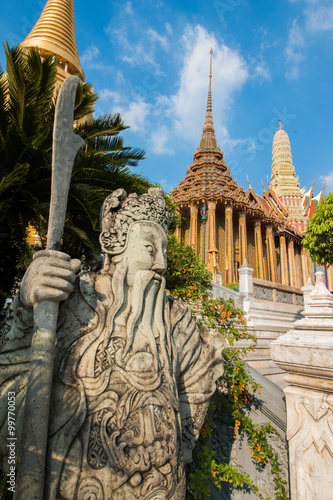 Temple of the Emerald Buddha; full official name Wat Phra Si Rattana Satsadaram in Bangkok, Thailand