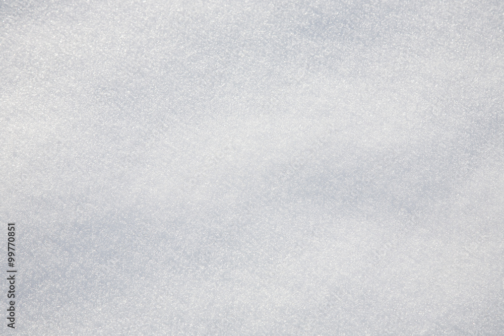 Naklejka premium Close-up snow surface as background