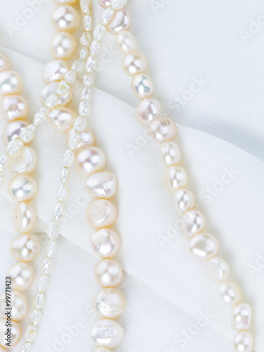beautiful natural white pearls