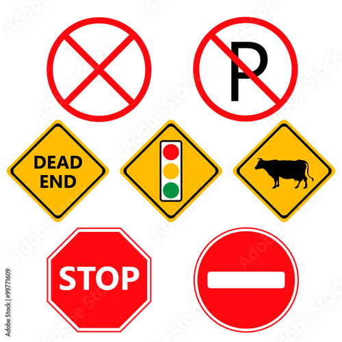 Traffic Laws labels for your product or design