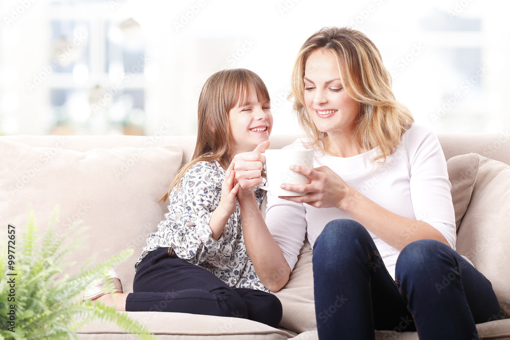 Happy mother and daughter Happy mother and daughter