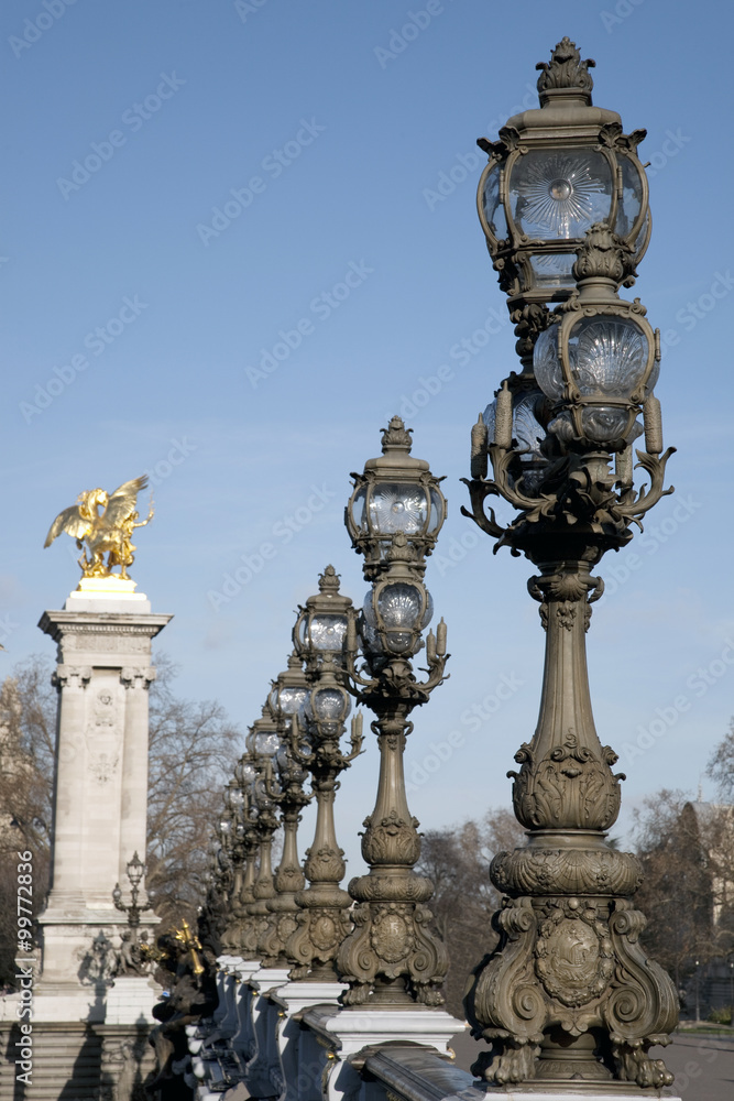Pont Alexandre III Bridge; Paris; France Pont Alexandre III Bridge; Paris; France