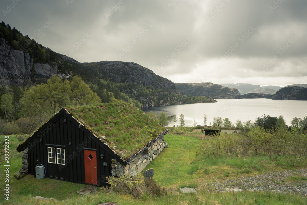 Norwegian landscape, Prekestolen, Norway