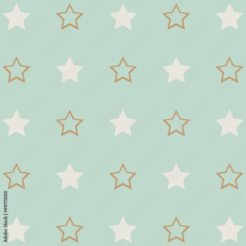 Pattern with stars vector