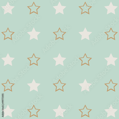 Pattern with stars vector