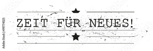 zeit für neues 