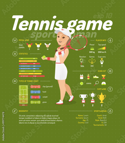 Tennis vector illustration