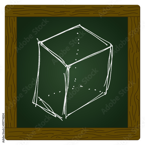 sketch drawing of a box