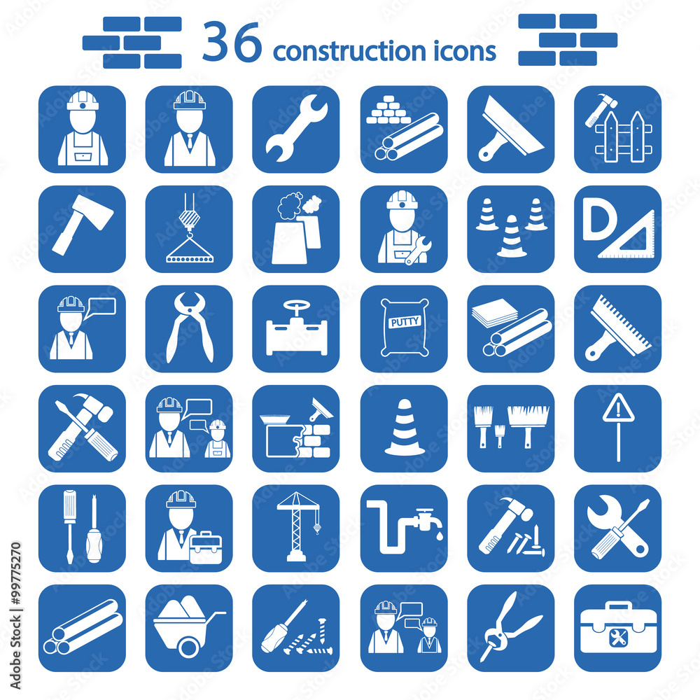 construction set icon construction set icon