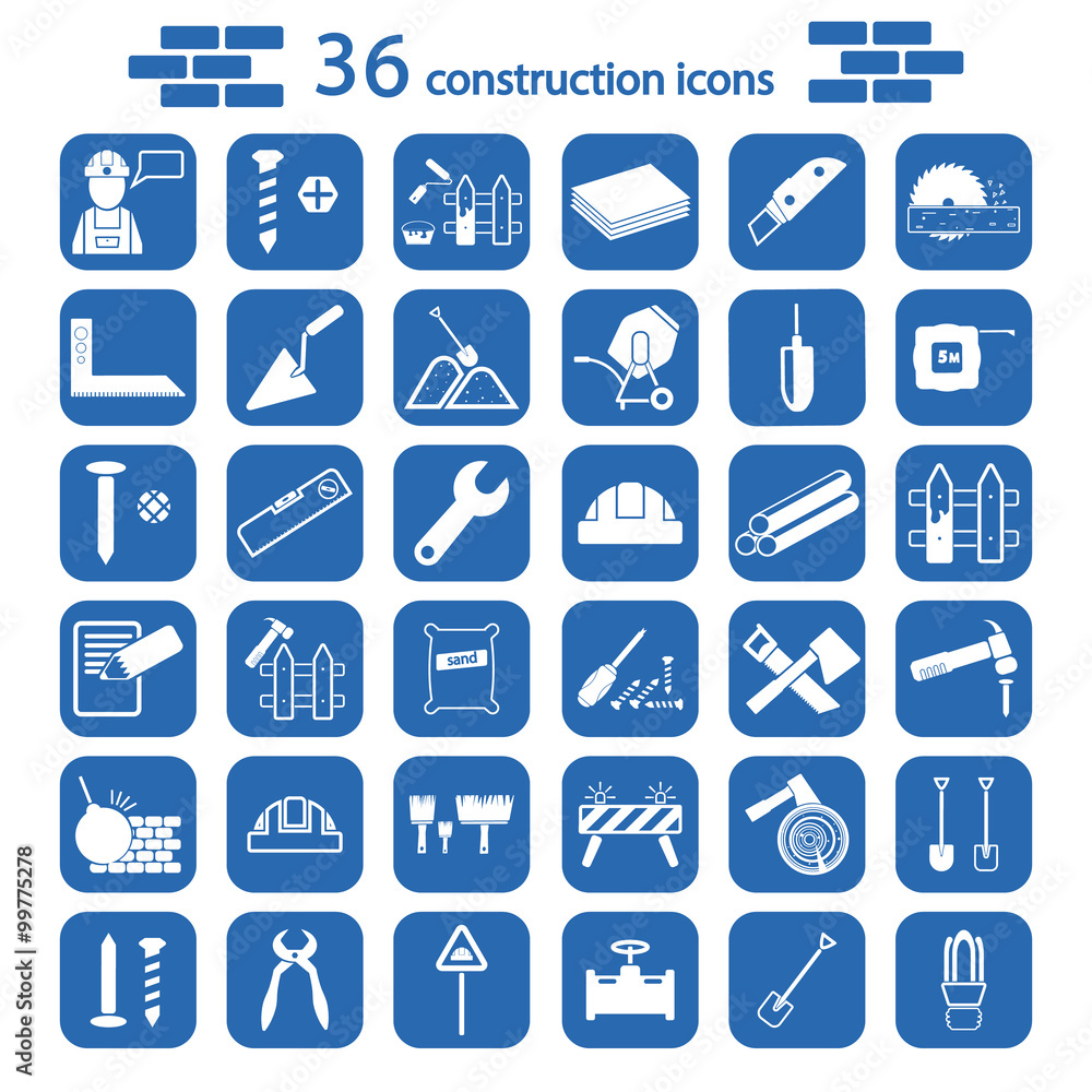 construction set icon construction set icon