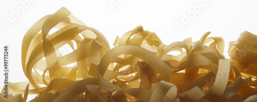 Pasta isolated on white - banner/header edition