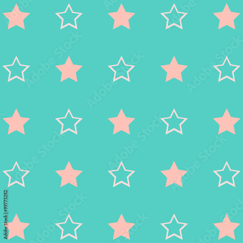 Abstract geometric retropolka star background.