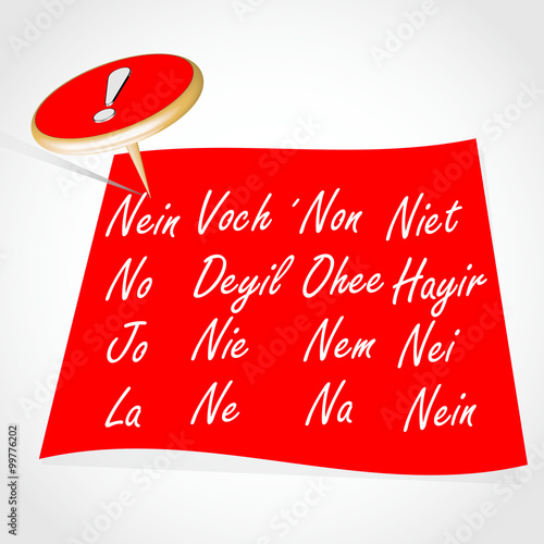 Nein rot weiss