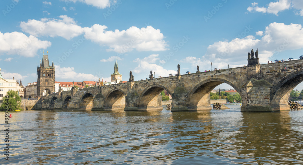 View of Charles Bridge - Prague - Czech Republic