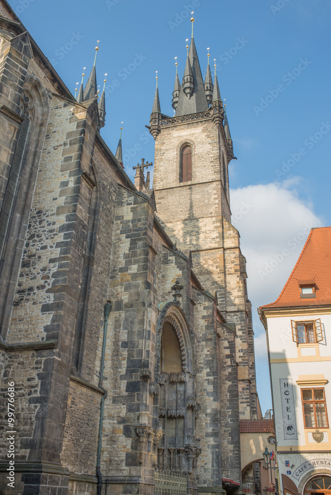 The Tyn Church in Prague - Czech Republic
