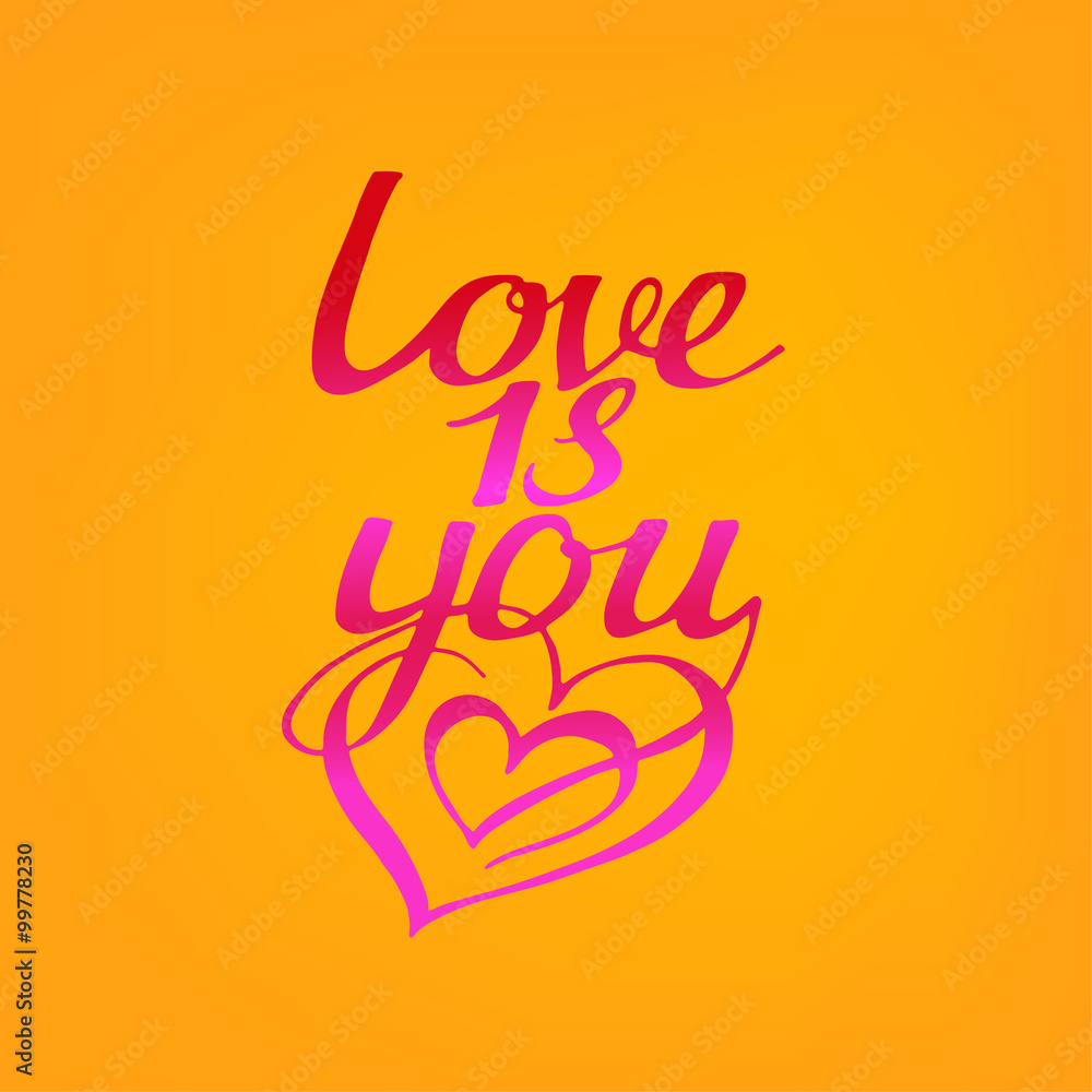 Love lettering vector Love lettering vector