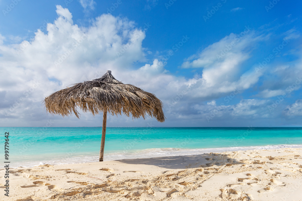 Holidays on caribbean beach